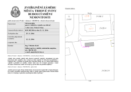 Zveřejnění záměru budoucí směny nemovitosti