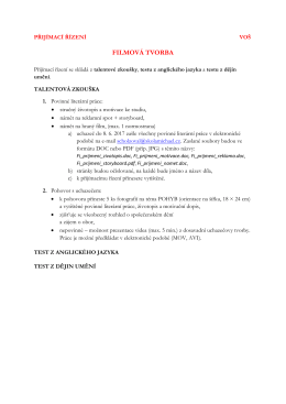 filmov&aacute; tvorba