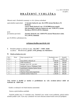 D R A Ž E B N &Iacute; V Y H L &Aacute; &Scaron; K A