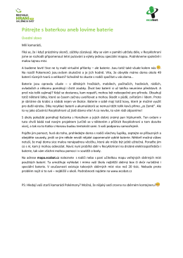 Zadání pro MŠ - Recyklohraní