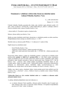 ČESK&Aacute; REPUBLIKA - ST&Aacute;TN&Iacute; POZEMKOV&Yacute; &Uacute;ŘAD