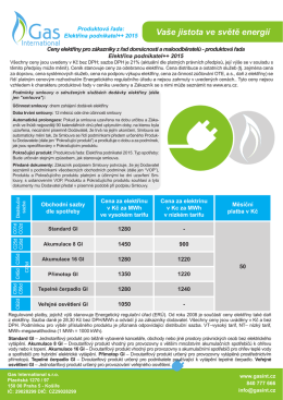 Produkt elektřina podnikatel++