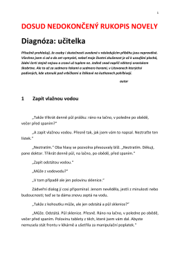 Diagnóza: učitelka