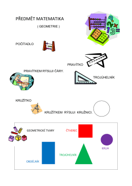 PŘEDMĚT MATEMATIKA