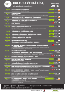 Česk&aacute; L&iacute;pa 12 - Kultura Česk&aacute; L&iacute;pa