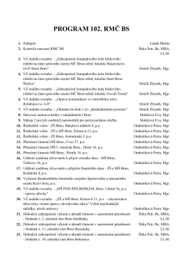 program 102. rmč bs - Brno