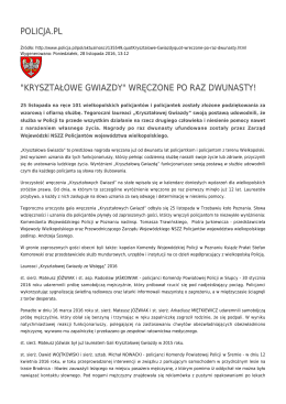 "kryształowe gwiazdy" wręczone po raz dwunasty!