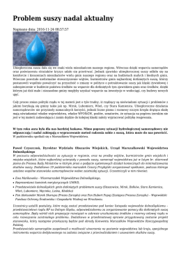 Problem suszy nadal aktualny