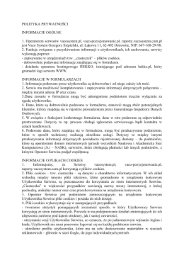POLITYKA PRYWATNOŚCI