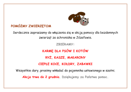 Pomoc dla zwierząt