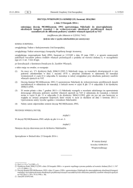 z dnia 23 listopada 2016 r.