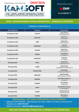Regionalna Konferencja OSOZ2016 _Kraków_20161123