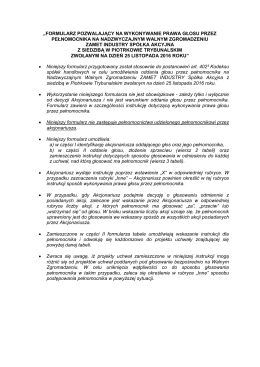 formularz pozwalający na wykonywanie prawa