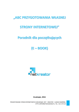 Grudziądz, 2016 - Projektowanie i tworzenie stron internetowych