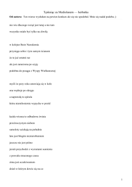Tęskniąc za Mediolanem — herbatka