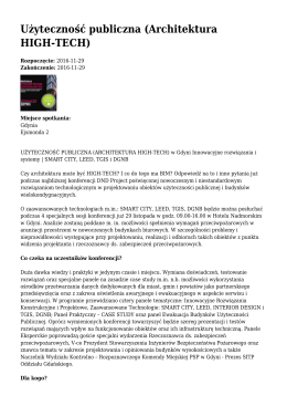 Użyteczność publiczna (Architektura HIGH-TECH)