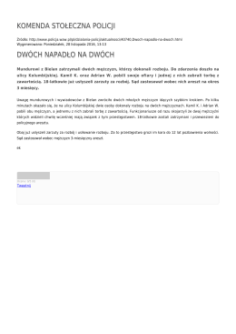 Generuj PDF - Komenda Stołeczna Policji