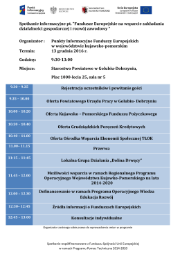 Program spotkania Golub