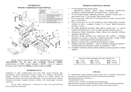 INSTRUKCJA Montażu i eksploatacji zaczepu