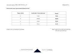 oznaczenie sprawy DBA-2/240-50/2016 cz. II Załącznik Nr