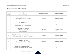 oznaczenie sprawy DBA-2/240-50/2016 cz. I Załącznik Nr 1