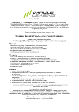 więcej... - Impuls Leasing
