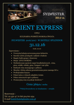 orient express - Hotel Splendor