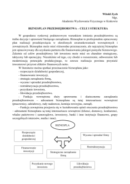 Biznesplan przedsiębiorstwa