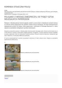 Generuj PDF - Komenda Stołeczna Policji