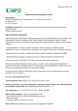 Usługa ubezpieczeniowa