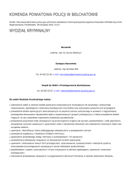 Generuj PDF - Komenda Powiatowa Policji w Bełchatowie