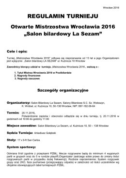 regulamin - La Sezam