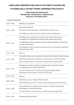udzielanie zamówień publicznych na roboty budowlane po
