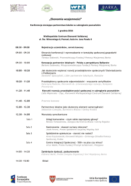 Program konferencji