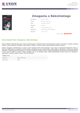 Zmagania o Beksińskiego