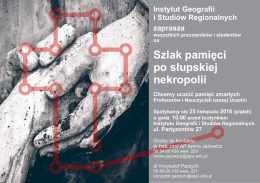 Szlak pamięci po słupskiej nekropolii