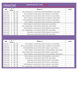 terminarz meczów eliminacyjnych
