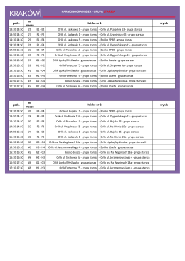 terminarz meczów eliminacyjnych