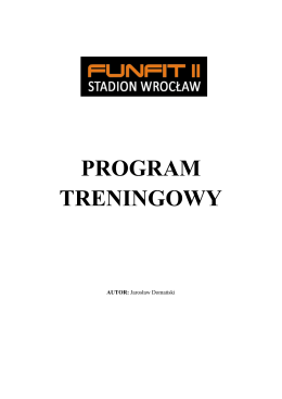 PROGRAM TRENINGOWY