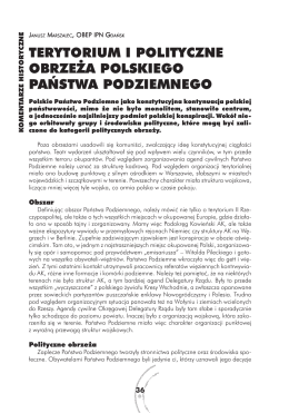 Terytorium i polityczne obrzeża Polskiego Państwa Podziemnego