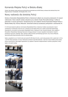 Generuj PDF - Komenda Miejska Policji w Bielsku