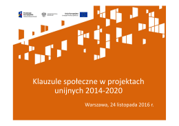 (Microsoft PowerPoint - klauzule spo\263eczne_Ministerstwo