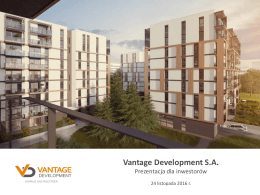 Pobierz prezentację - Vantage Development