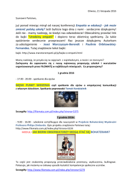już ponad miesiąc minął od naszej konferencji Empatia w edukacji