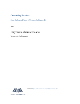 Inżynieria chemiczna ćw. - SelectedWorks