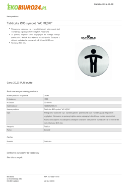 Tabliczka Ř83 symbol "WC MĘSKI"