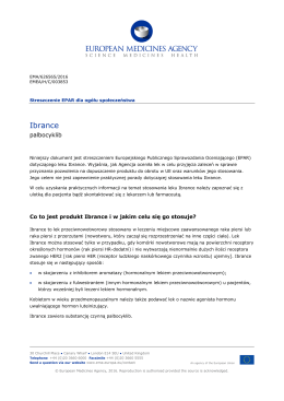 Ibrance, INN - palbosiklibi - European Medicines Agency