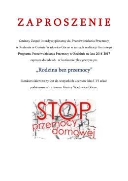 Zaproszenie na konkurs