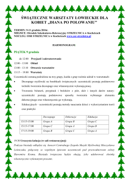 WARSZTATY ŁOWIECKIE DIAN 27
