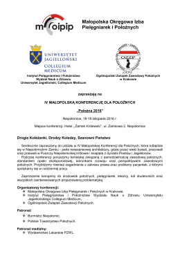 Położna 2016 - Małopolska Okręgowa Izba Pielęgniarek i Położnych